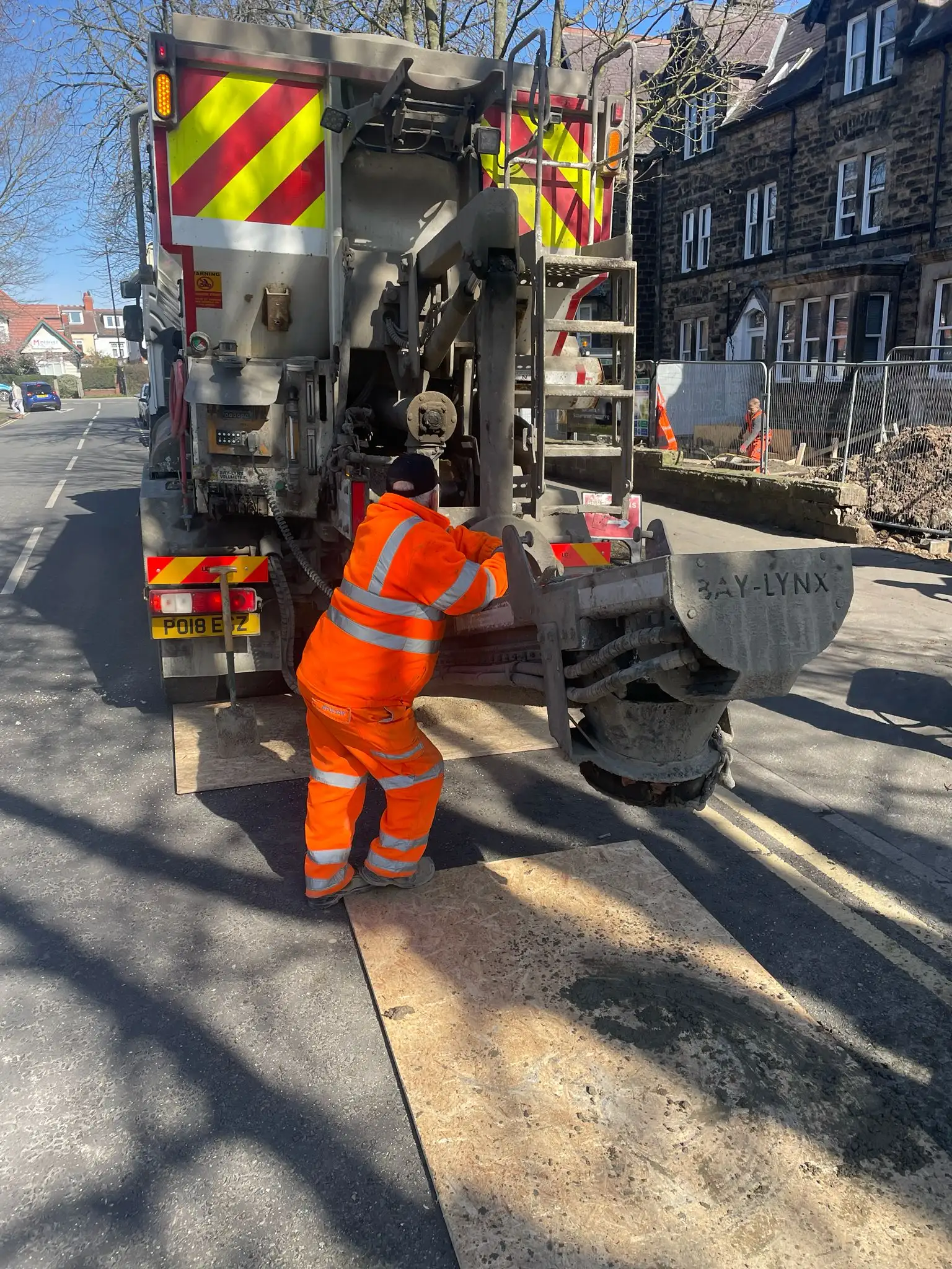 Basement construction logistics and neighbour management